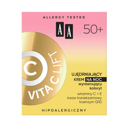 AA Vita C Lift 50+ ujędrniający krem na noc wyrównujący koloryt 50ml