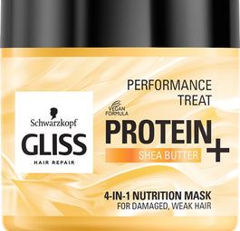Gliss Performance Treat 4-in-1 Nutrition Mask maska odżywcza do włosów Protein + Shea Butter 400ml
