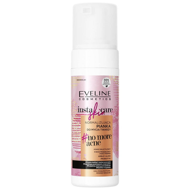 Eveline Cosmetics Insta Skin Care normalizująca pianka do mycia twarzy do cery problematycznej i wrażliwej 150ml
