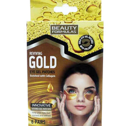 Beauty Formulas Gold Eye Gel Patches złote żelowe płatki pod oczy 6 par
