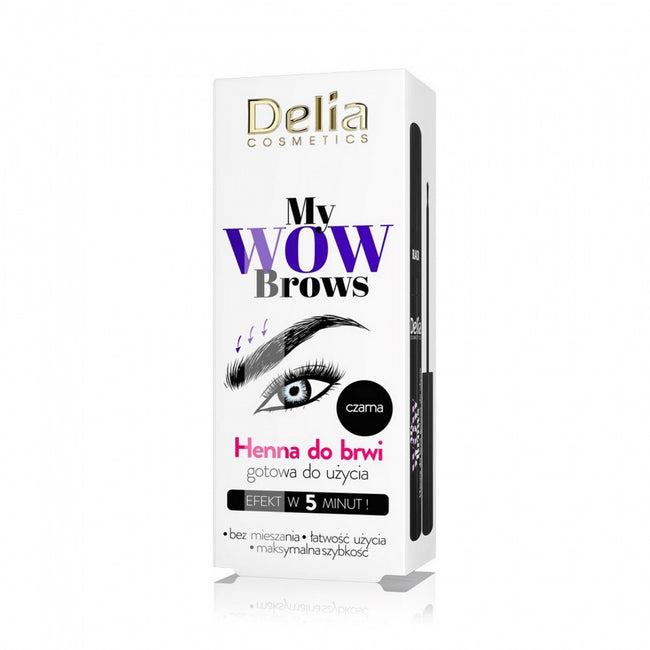 Delia My Wow Brows henna do brwi 1.0 Czerń 6ml