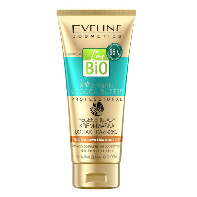 Eveline Cosmetics Bio Argan & Cocoa Butter regenerujący krem-maska do rąk i paznokci  100ml