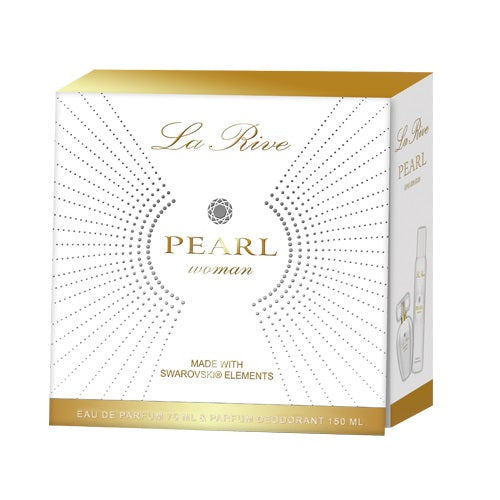 La Rive Pearl Woman zestaw woda perfumowana spray 75ml + dezodorant spray 150ml