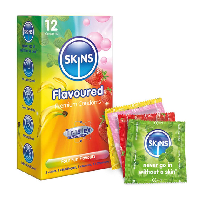 Skins Flavoured Condoms smakowe prezerwatywy 12szt.