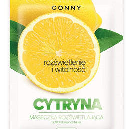 Conny Lemon Essence Mask rozświetlająca maseczka w płachcie Cytryna 23g