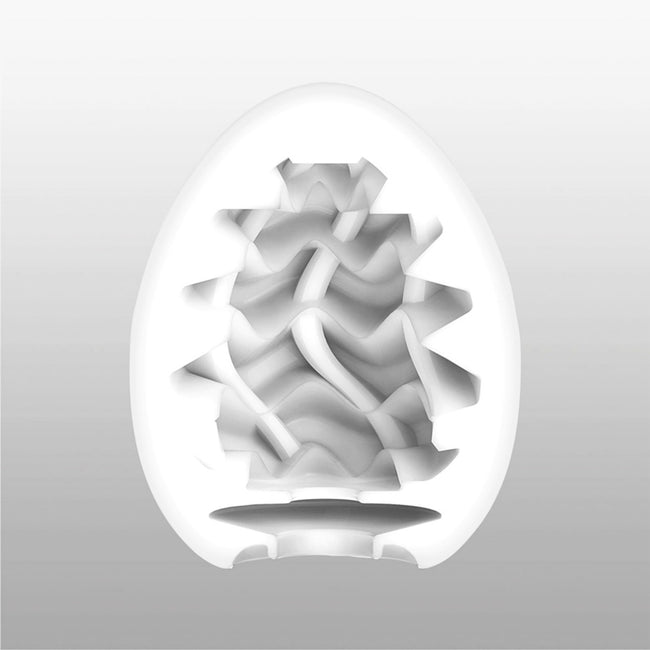 TENGA Easy Ona-Cap Egg Wavy II Cool Edition chłodzący jednorazowy masturbator w kształcie jajka