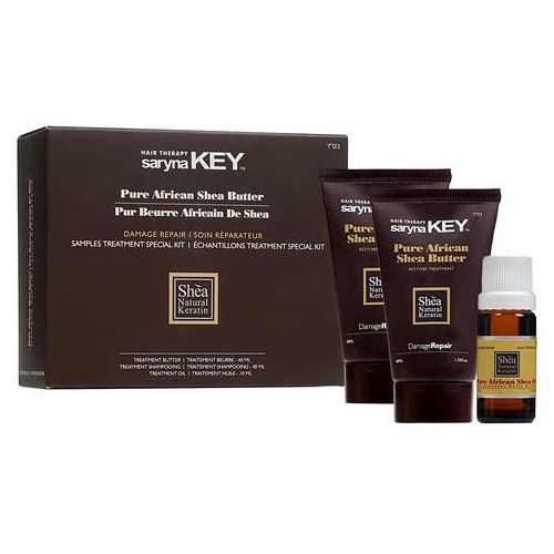 Saryna Key Pure African zestaw Shea Shampoo 40ml + Pure African Shea Butter 40ml + Pure African Shea Oil 10ml