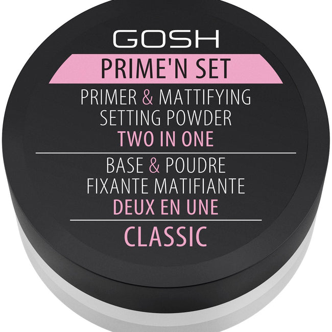 Gosh Prime'n Set Powder utrwalająco-matujący puder/baza 2w1 Classic 7g