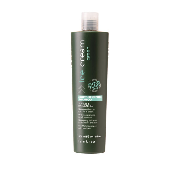 Inebrya Ice Cream Green Moisture Gentle Shampoo nawilżający szampon do wszystkich rodzajów włosów 300ml