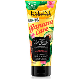 Eveline Cosmetics Food For Hair Banana Care odżywczy szampon do włosów farbowanych z pasemkami i zniszczonych 250ml