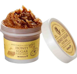 SKINFOOD Honey Sugar Food Mask wielozadaniowa maseczka złuszczająca z ekstraktem z propolisu 120g