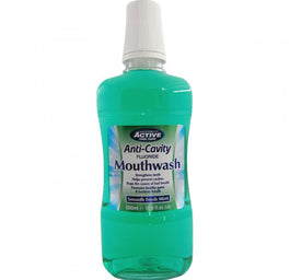 Active Oral Care Fluoride Mouthwash płyn do płukania jamy ustnej z fluorem Fresh Mint 500ml