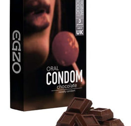 EGZO Oral Condom smakowe prezerwatywy Chocolate 3szt.