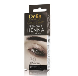 Delia Eyebrow Expert kremowa henna do brwi 3.0 Ciemny Brąz 15ml