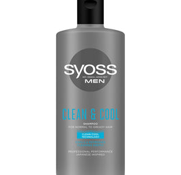 Syoss Men Clean & Cool Shampoo szampon do włosów normalnych i przetłuszczających się 440ml
