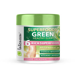 Intenson Superfoods Green Healthy Elixir koktajl pobudzający suplement diety 150g