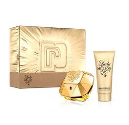 Paco Rabanne Lady Million zestaw woda perfumowana spray 80ml + balsam do ciała 100ml