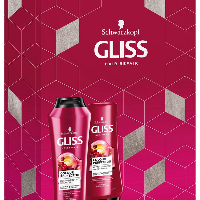 Gliss Colour Perfector zestaw szampon do włosów 250ml + odżywka do włosów 200ml