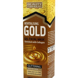Beauty Formulas Gold Gel Facial Mask złota rewitalizująca maska do twarzy 100ml