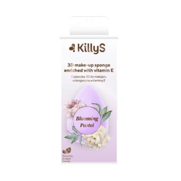KillyS Blooming Pastel 3D Make-up Sponge gąbeczka 3D do makijażu wzbogacona witaminą E
