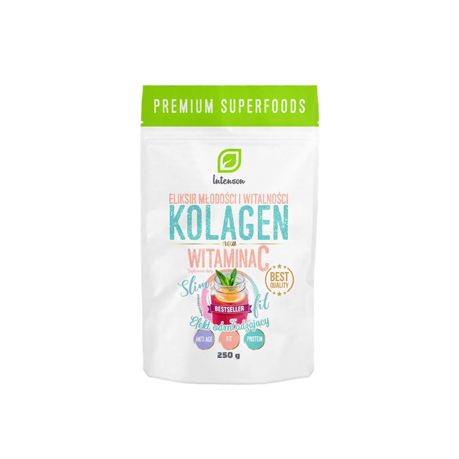 Intenson Kolagen + Witamina C suplement diety efekt odmładzający 250g
