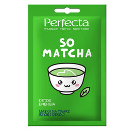 Perfecta So Matcha maska na twarz szyję i dekolt detox & energia 10ml