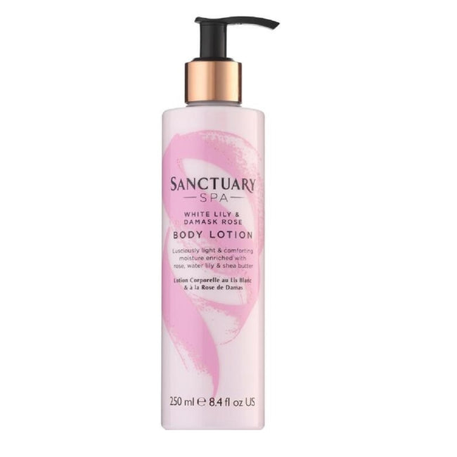 Sanctuary Spa Body Lotion jedwabisty balsam do ciała White Lily & Damask Rose 250ml